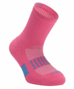 KALENJI Kids' Socks AT 500 Mid 2-Pack Galaxy blue/FLUO RED -Artengo Kids Online Store kecc3712791a5d68e10ccccba19a855bd