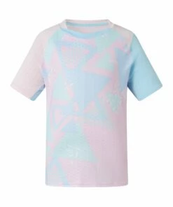 Artengo Kids Online Store 16 PERFLY BADMINTON JUNIOR T SHIRT 560 PINK Light sky blue/Candyfloss