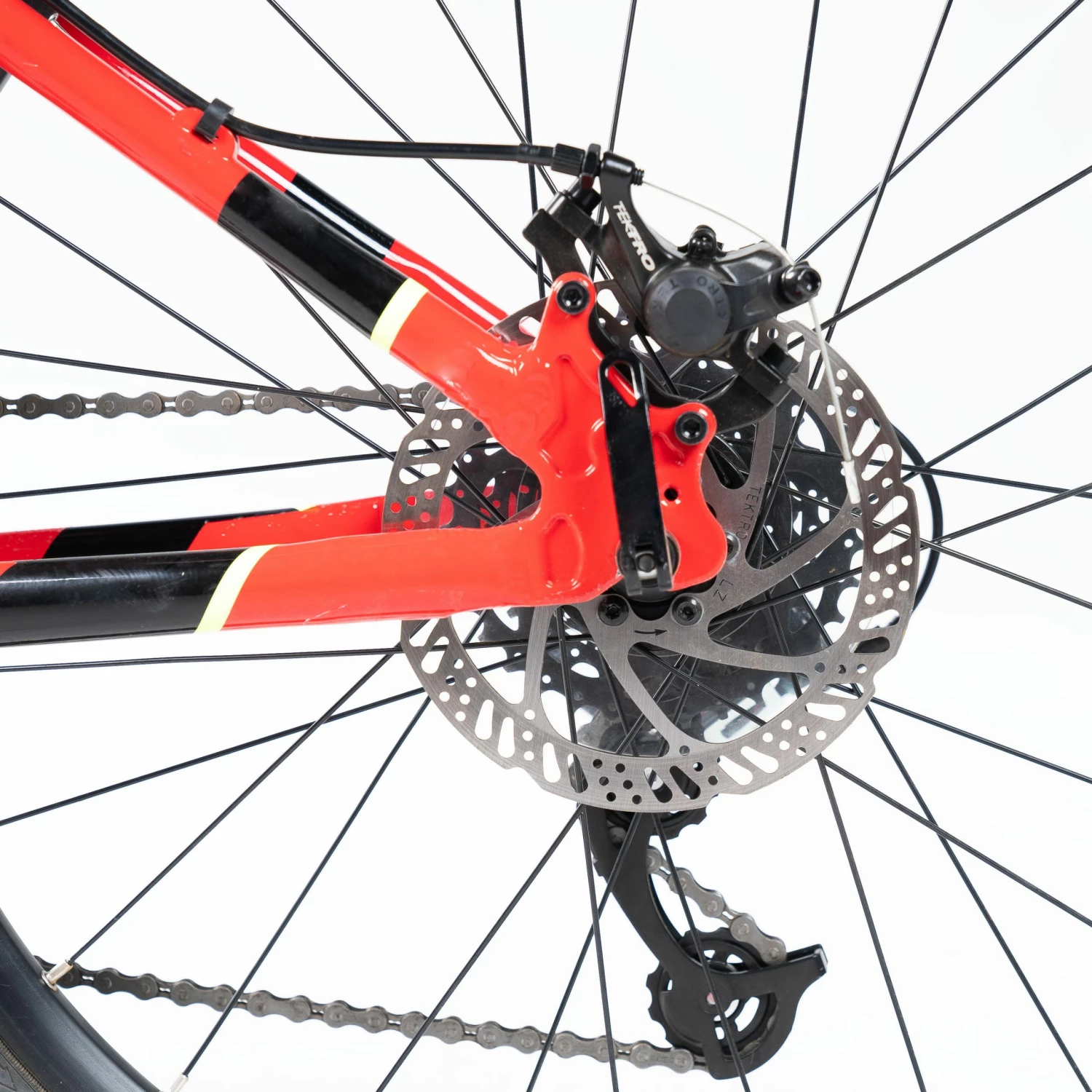 BTWIN 24" ST 900 Kid MTB Aluminium Bright red/BLACK/Fluo lime yellow 13 BTWIN 24" ST 900 Kid MTB Aluminium Bright red/BLACK/Fluo lime yellow - Image 13