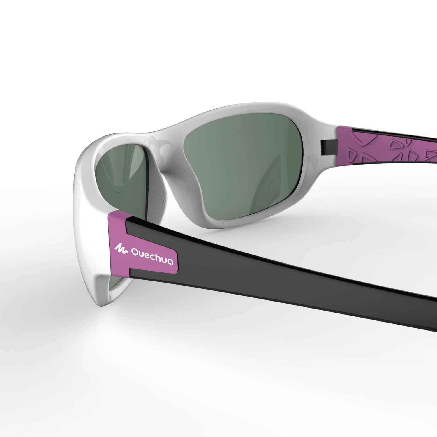 QUECHUA Kids' Hiking Sunglasses MH T500 Ages 6-10 PURPLE/Snow white/Charcoal grey 5 QUECHUA Kids' Hiking Sunglasses MH T500 Ages 6-10 PURPLE/Snow white/Charcoal grey - Image 5