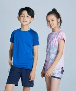 DOMYOS Boys' Light Breathable Gym T-Shirt S580 Royal blue/Navy blue -Artengo Kids Online Store kf06e3b99035269cd90a612fe2c13287d scaled