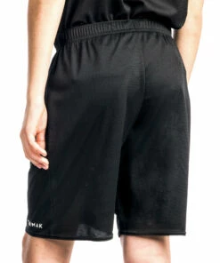 TARMAK SH100 Boys'/Girls' Beginner Basketball Shorts BLACK/Snow white 10 TARMAK SH100 Boys'/Girls' Beginner Basketball Shorts BLACK/Snow white -Artengo Kids Online Store kf1c66325f5c8bd40f182abfd7de6ad87