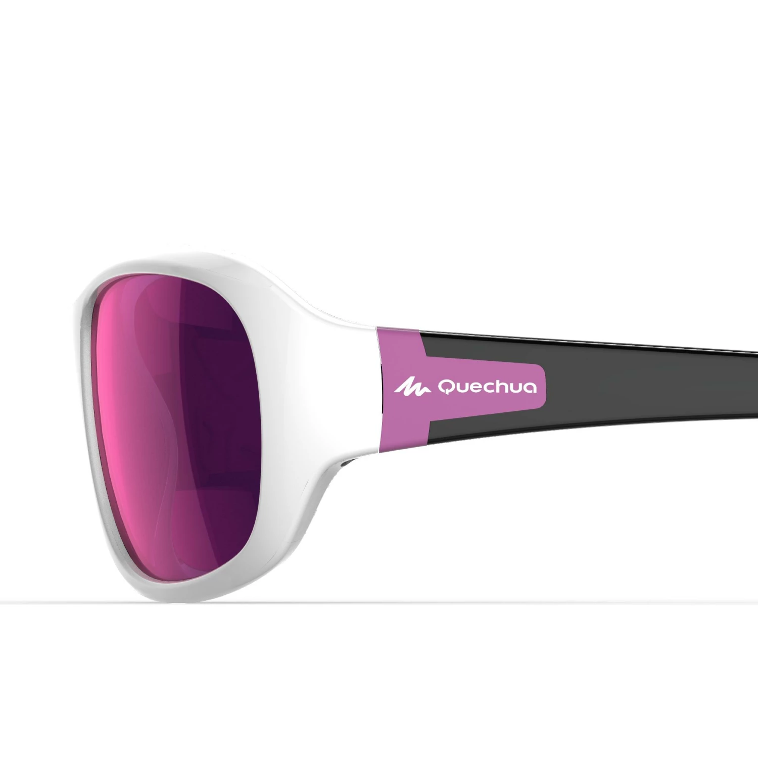 QUECHUA Kids' Hiking Sunglasses MH T500 Ages 6-10 PURPLE/Snow white/Charcoal grey 3 QUECHUA Kids' Hiking Sunglasses MH T500 Ages 6-10 PURPLE/Snow white/Charcoal grey - Image 3