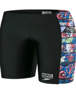 SPEEDO MARVEL AVENGERS JUNIOR (AGED 6-14) AQUASHORT BLACK