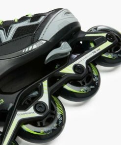 OXELO Fit 3 Kids' Inline Skates (4 Adjustable Sizes) Fluo lime yellow -Artengo Kids Online Store kf7f4308d71edcc3298aaa9f0ccc6a882