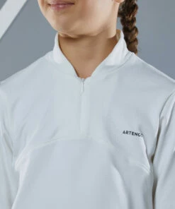 ARTENGO Girls' Long-Sleeved Tennis T-Shirt TTS TH500 Fluo pale peach 12 ARTENGO Girls' Long-Sleeved Tennis T-Shirt TTS TH500 Fluo pale peach -Artengo Kids Online Store kf818489ad1d6174f90dc0f670976a054