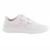 ARTENGO TS100 Grip Kids' Tennis Shoes WHITE