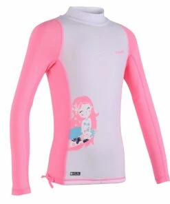 OLAIAN Girls&rsquo; anti-UV long-sleeved T-shirt 500 Pale mint/BLACK -Artengo Kids Online Store kfddc010e5616fd91cc6268e9fe8062a0 scaled