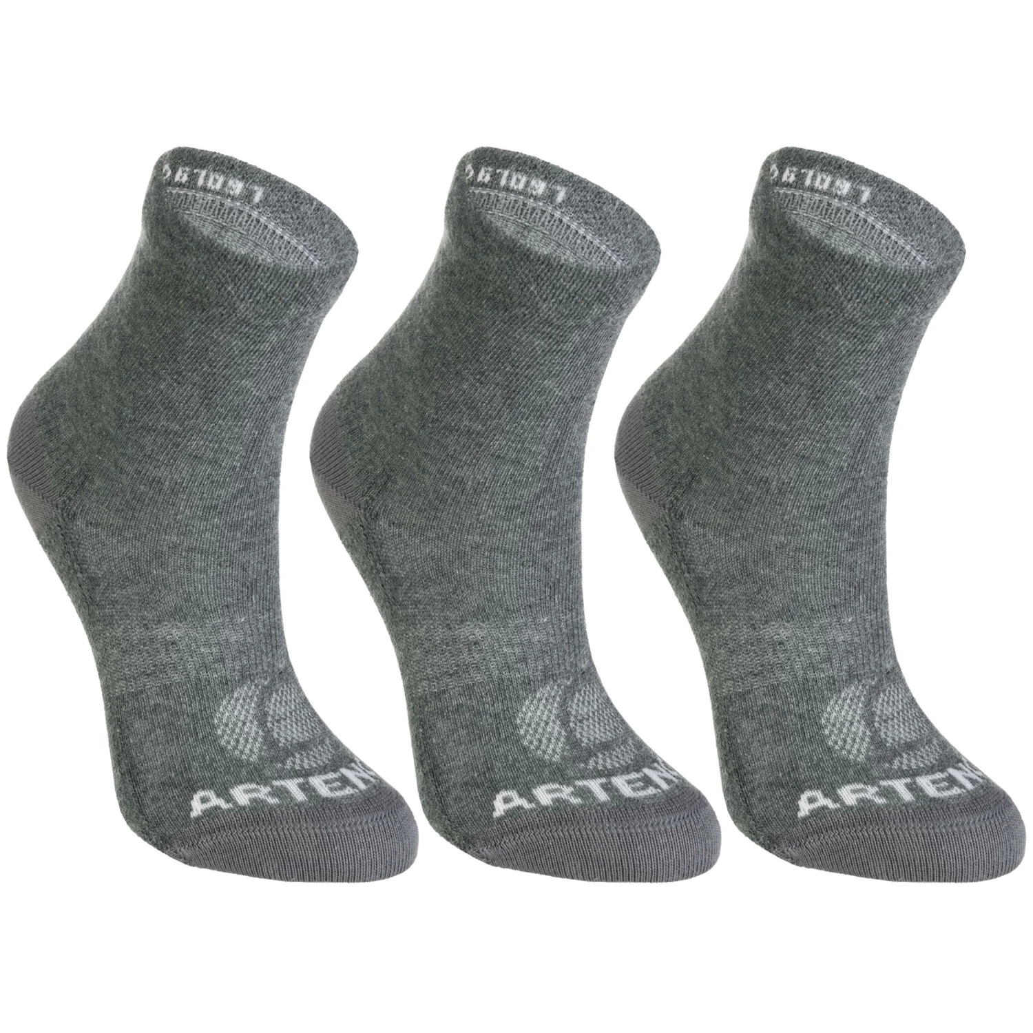 ARTENGO Kids' High Tennis Socks RS 160 Tri-Pack BLACK 1 ARTENGO Kids' High Tennis Socks RS 160 Tri-Pack BLACK